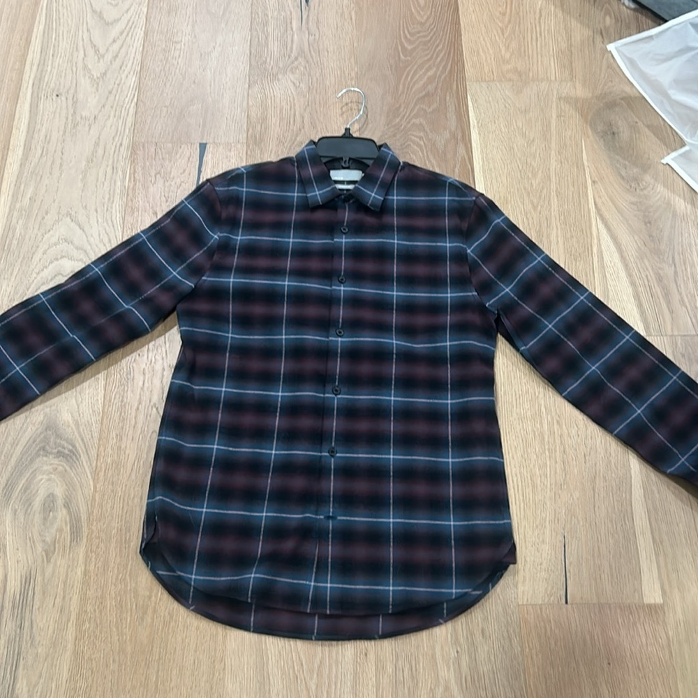 Vince LS Flannel Shirt Size Small